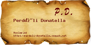 Perdéli Donatella névjegykártya